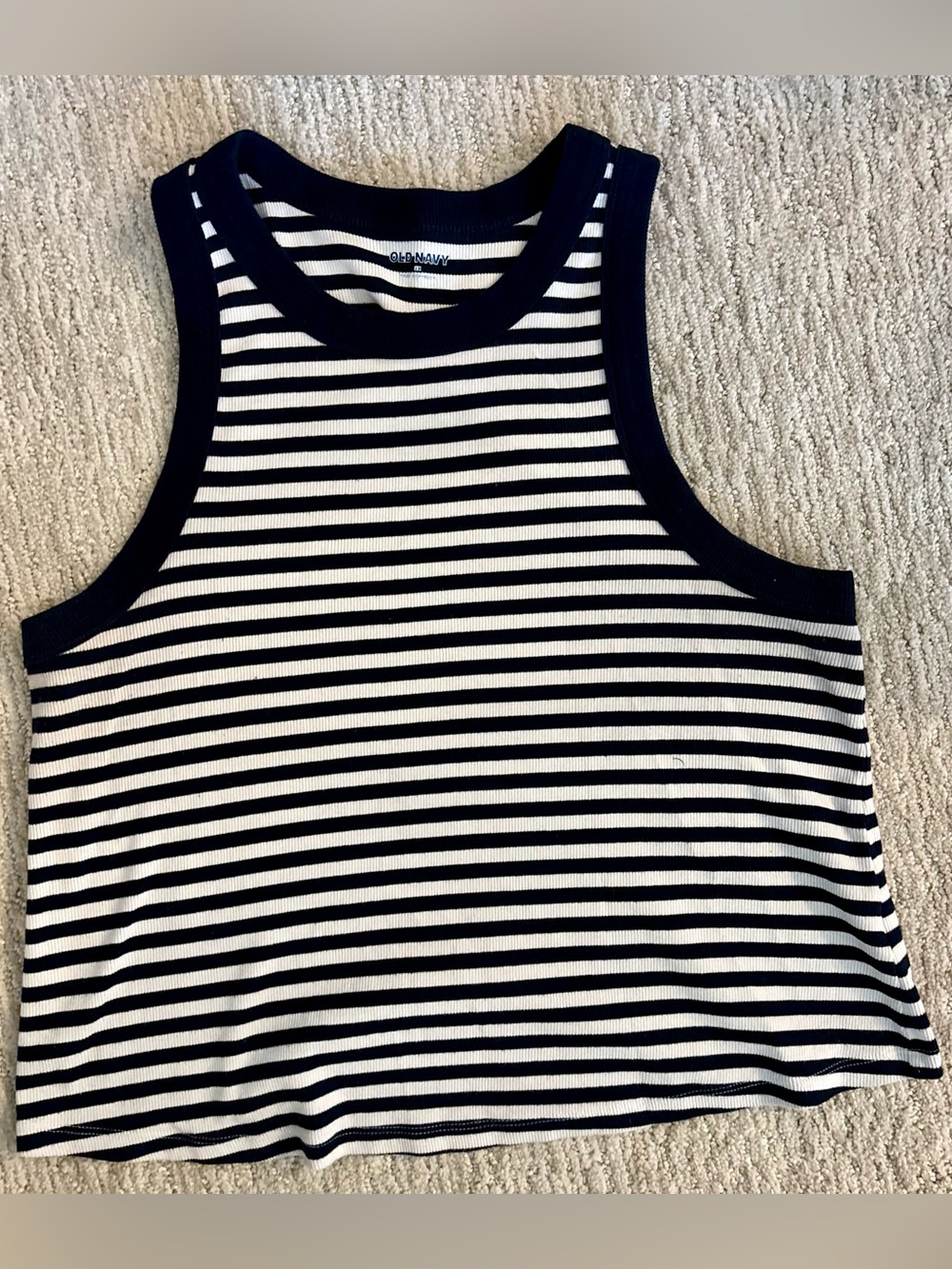 Striped Ribbed Tank